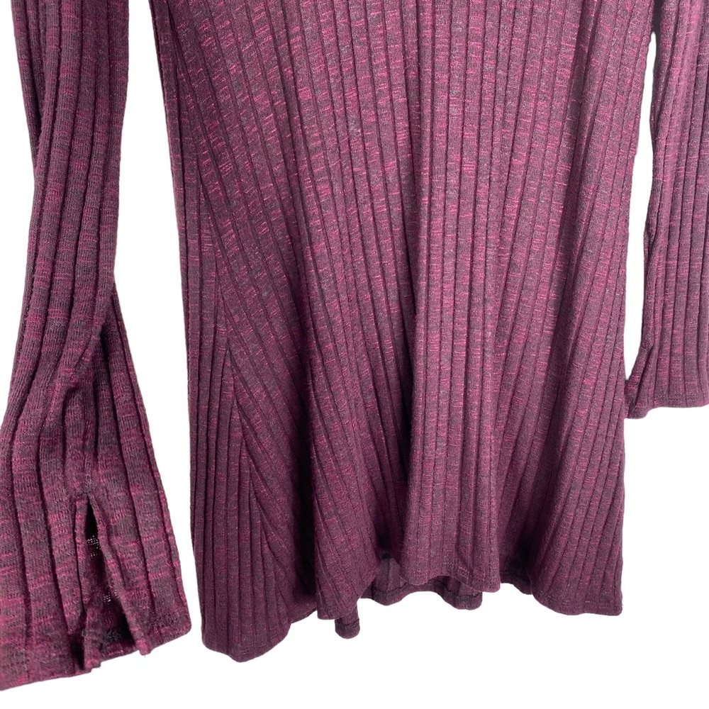 Michael Stars Ribbed Mini Dress Size M Jasper Boy Cut Out Mock Neck Office - Picture 7 of 12